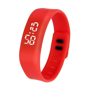 LED Sports Running Watch Date Rubber Bracelet Digital Wrist Watch